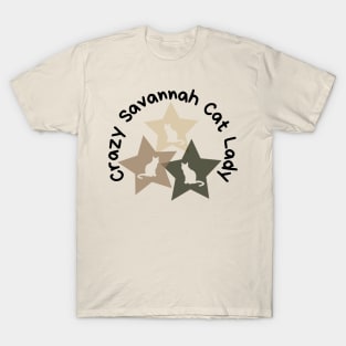 Crazy Savannah Cat Lady T-Shirt